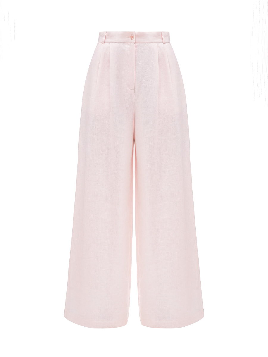 Light pink linen women's pants «Agrus» [0]