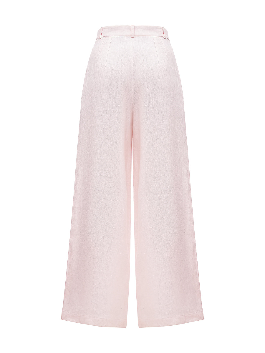 Light pink linen women's pants «Agrus» [0]