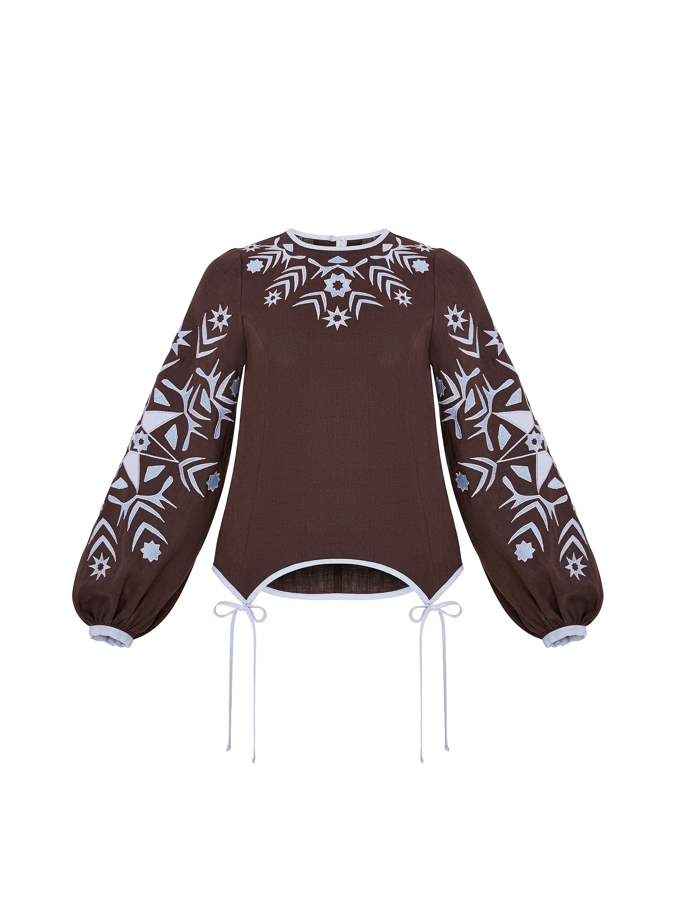 Women's embroidered shirt "Zirka" evening fitting