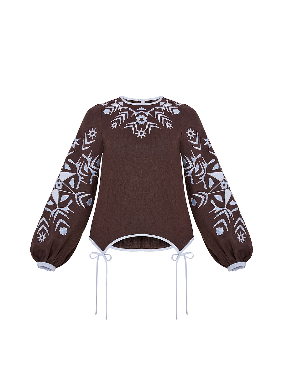 Women's embroidered shirt "Zirka" evening [0]