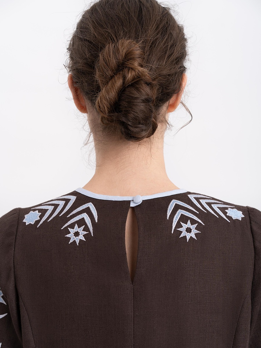Women's embroidered shirt "Zirka" evening [0]