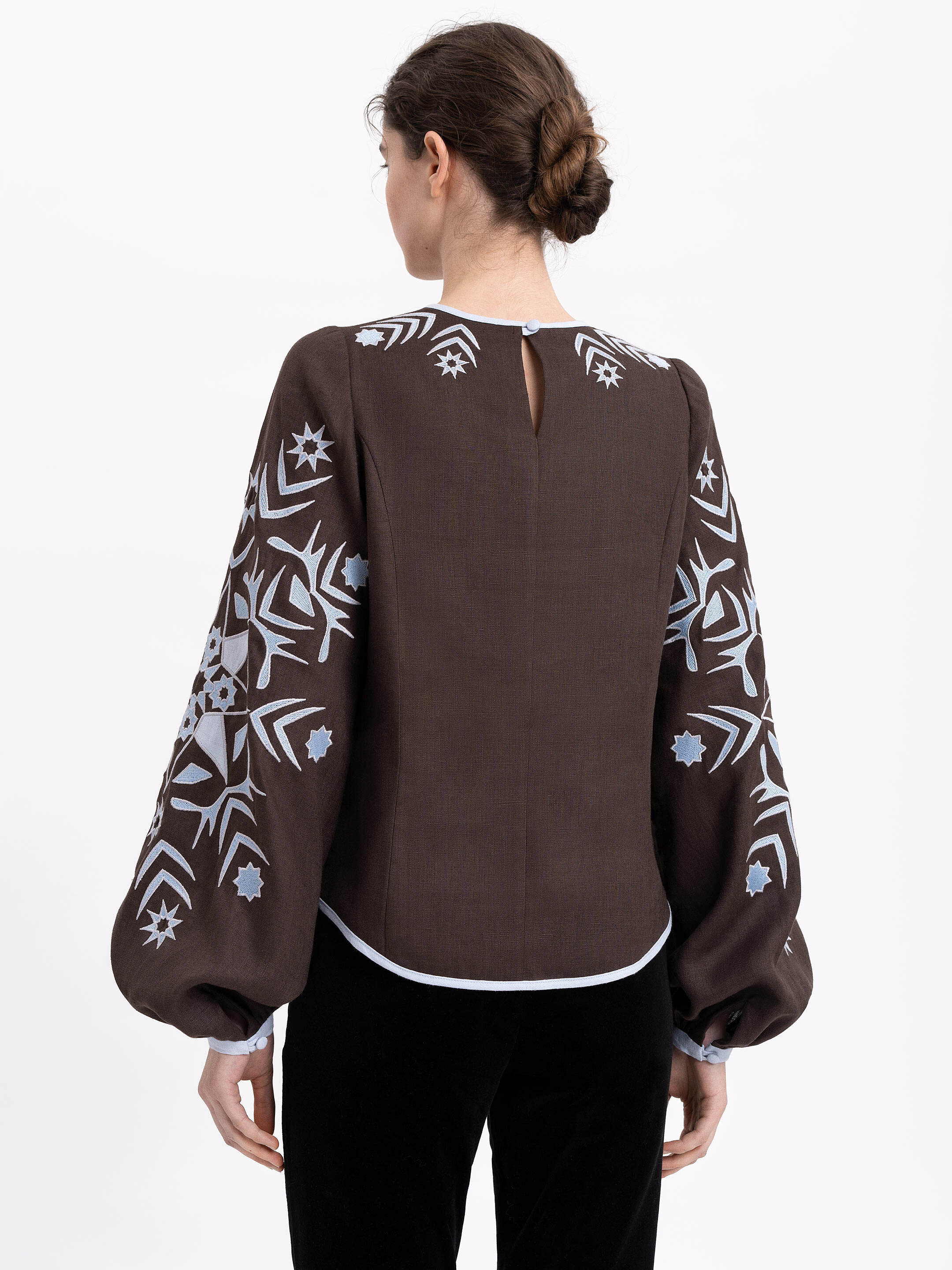 Women's embroidered shirt "Zirka" evening ціна