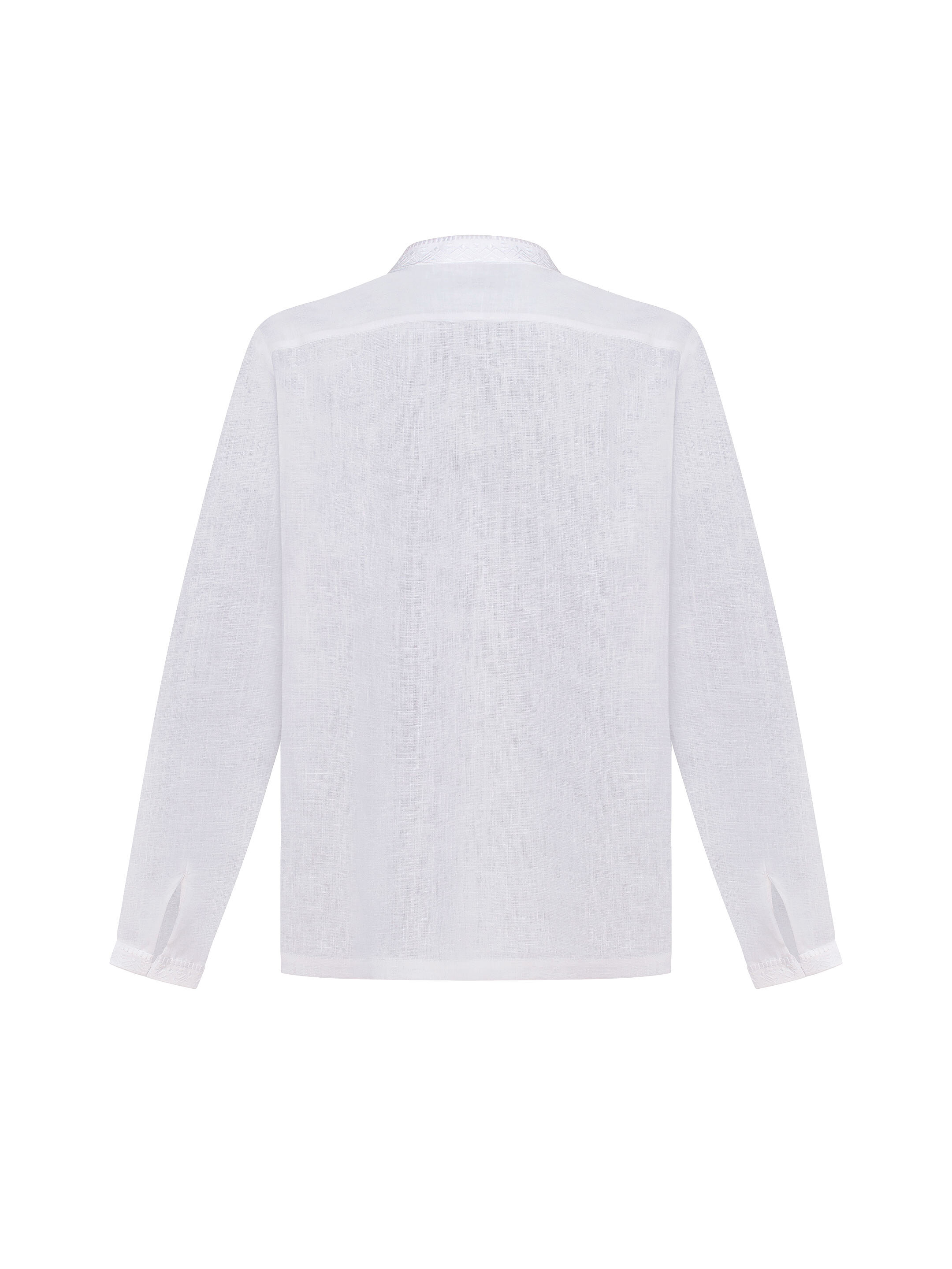 Men's shirt with white embroidery in tone "Khartiia" photo