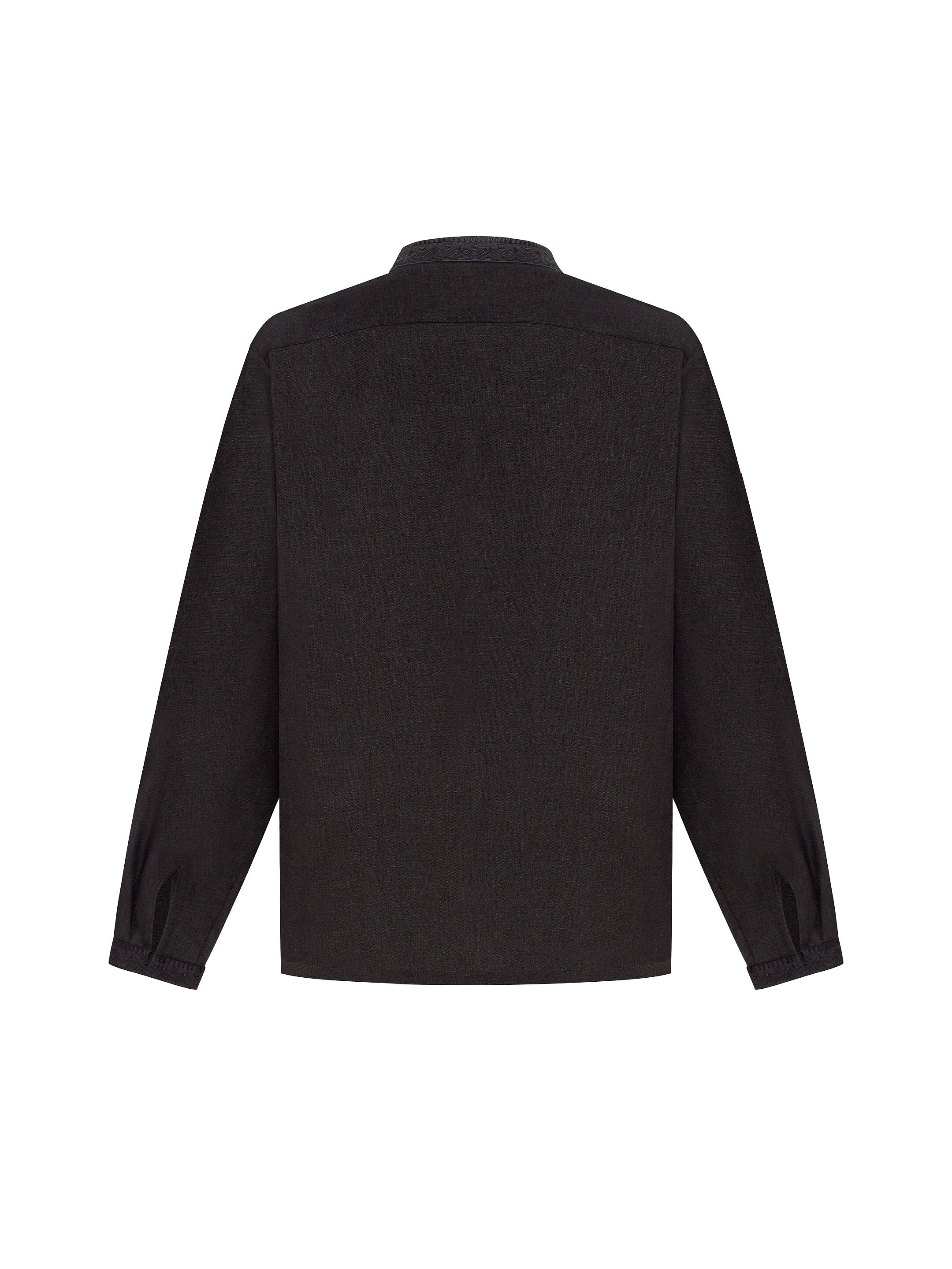 Men's shirt with black embroidery in tone "Khartiia" photo