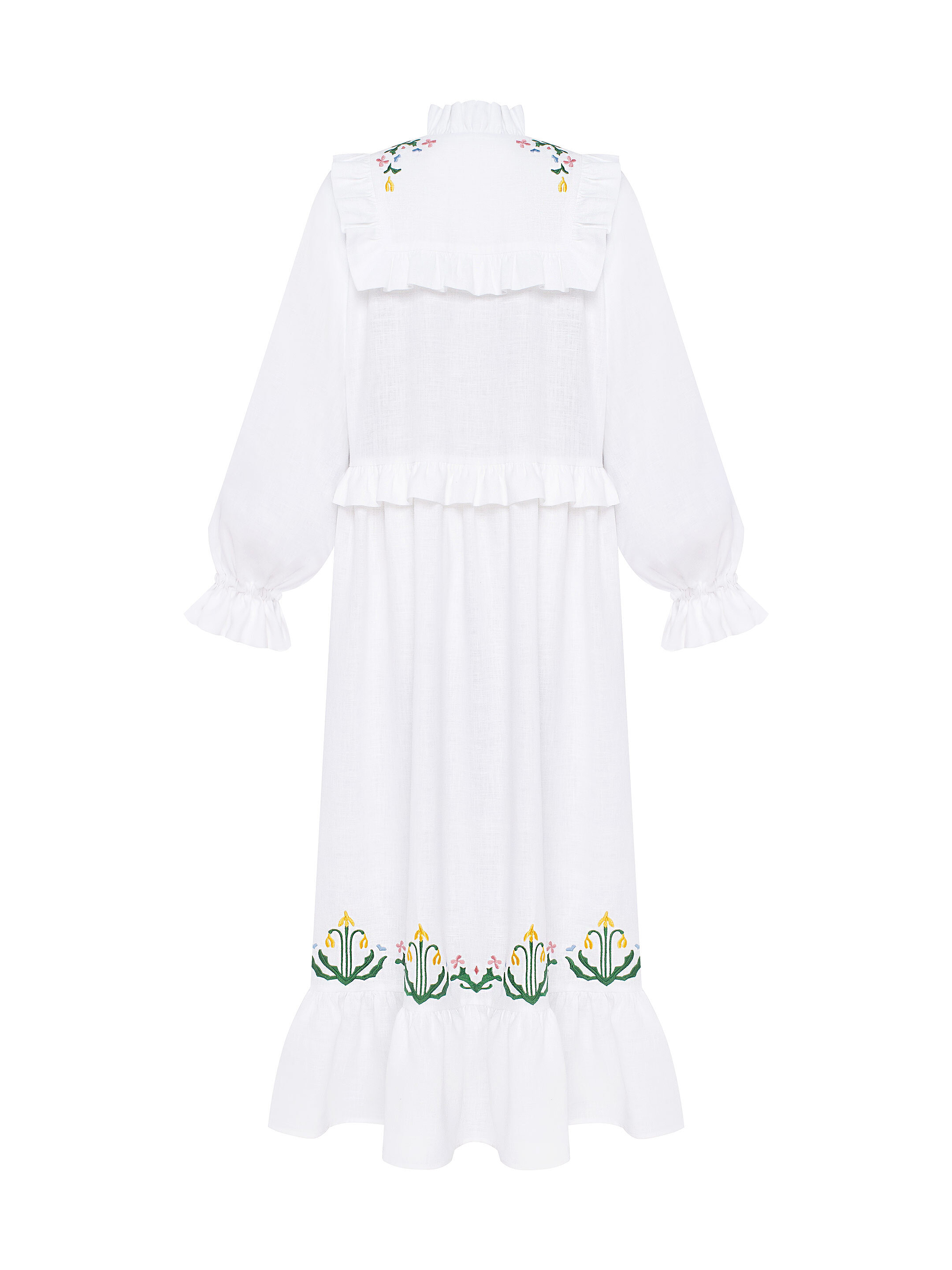Long white dress "Lastivka" buy