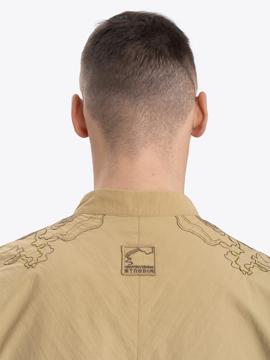 Men's sand shirt with embroidery ETND-RD-SAND-MALE [0]