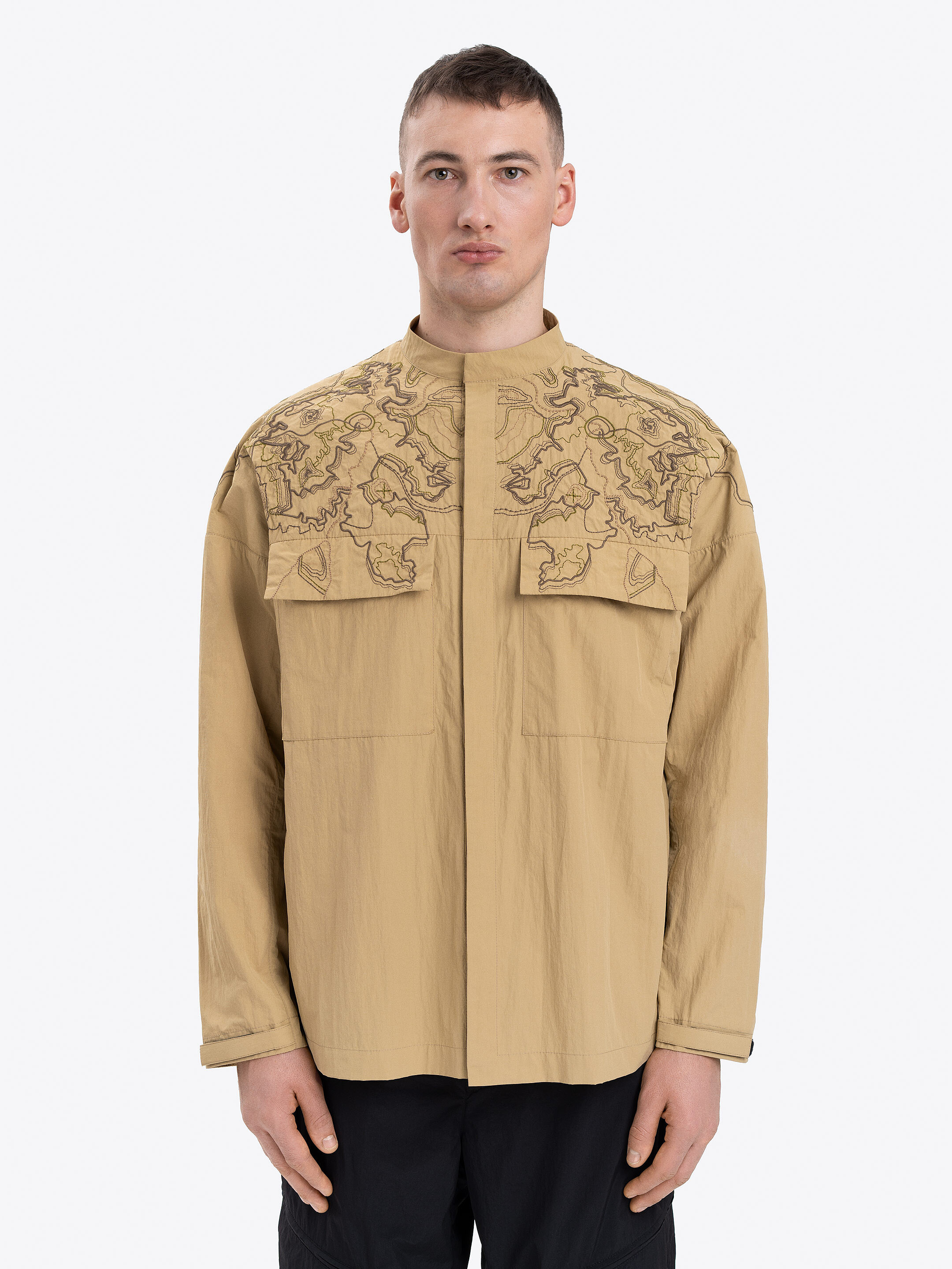 Men's sand shirt with embroidery ETND-RD-SAND-MALE Buy