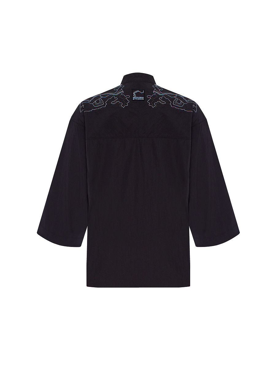 Women's black shirt with embroidery ETND-RD-DARK-FEMALE [0]