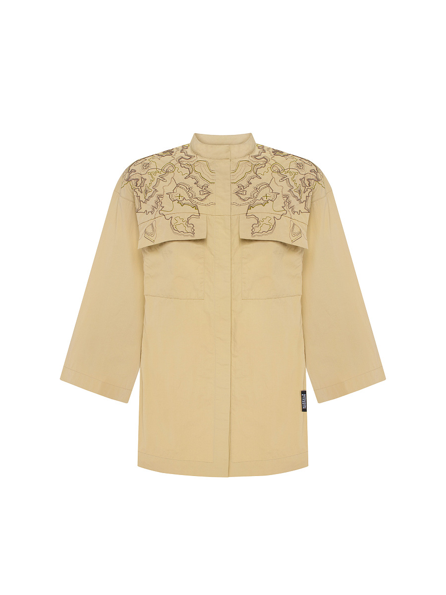 Women's sand shirt with embroidery ETND-RD-SAND-FEMALE [0]