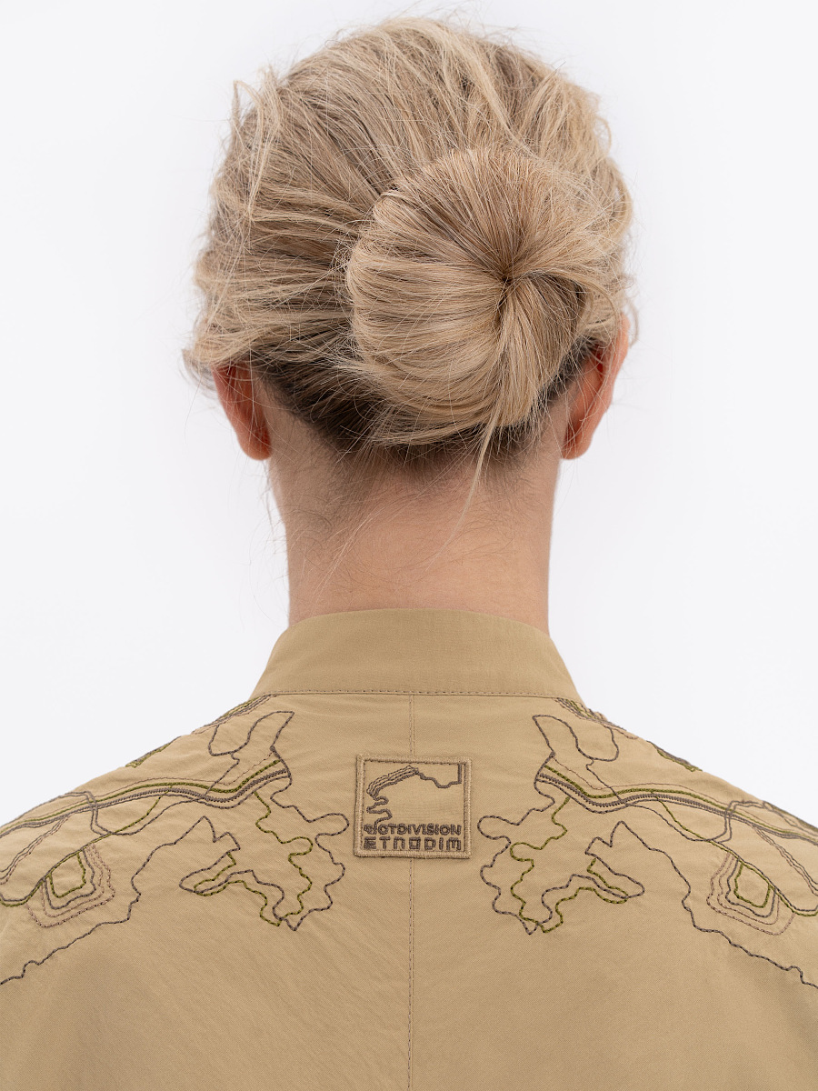 Women's sand shirt with embroidery ETND-RD-SAND-FEMALE [0]