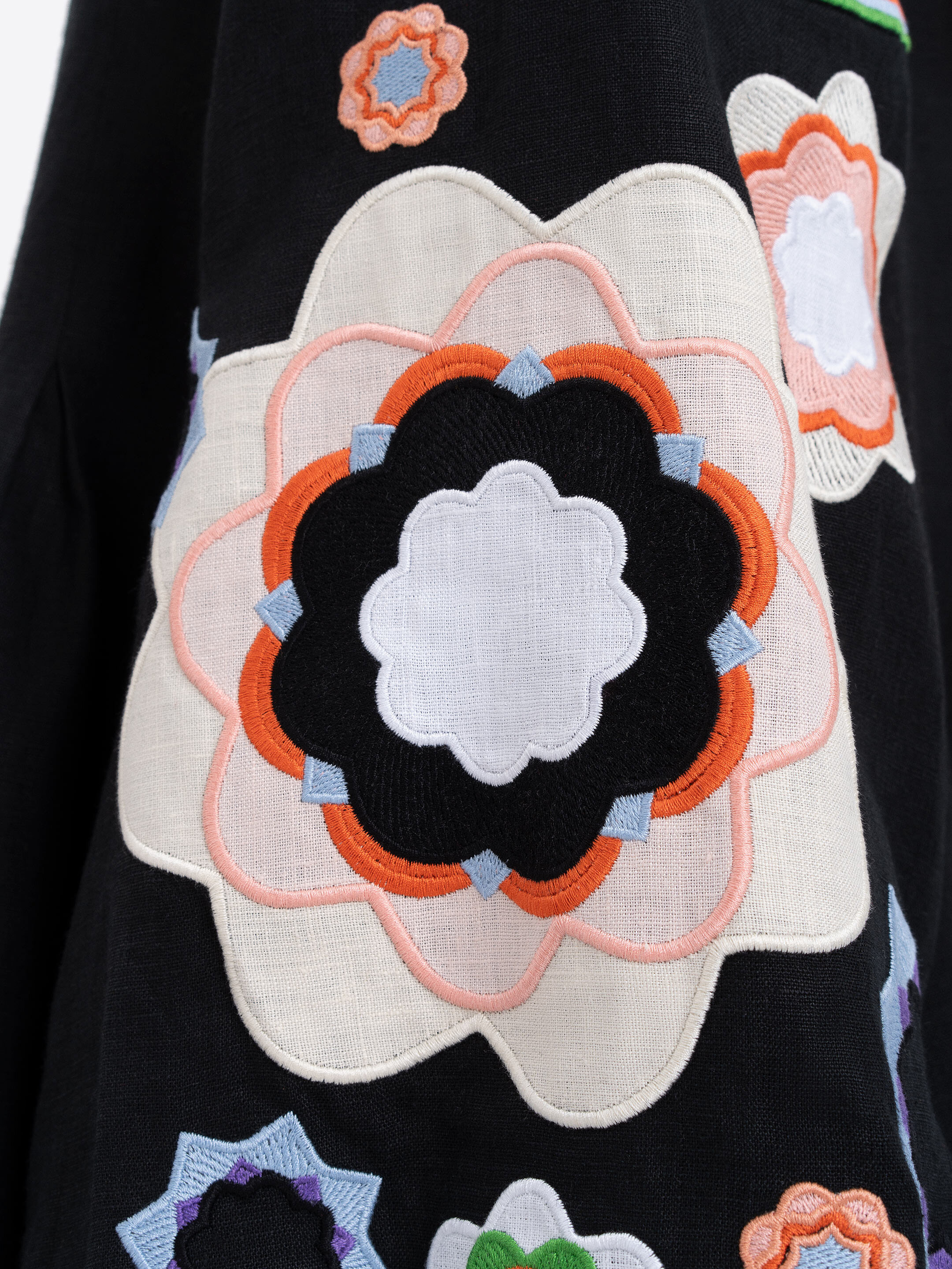 Embroidered Shirt "Black Kvitka" photo