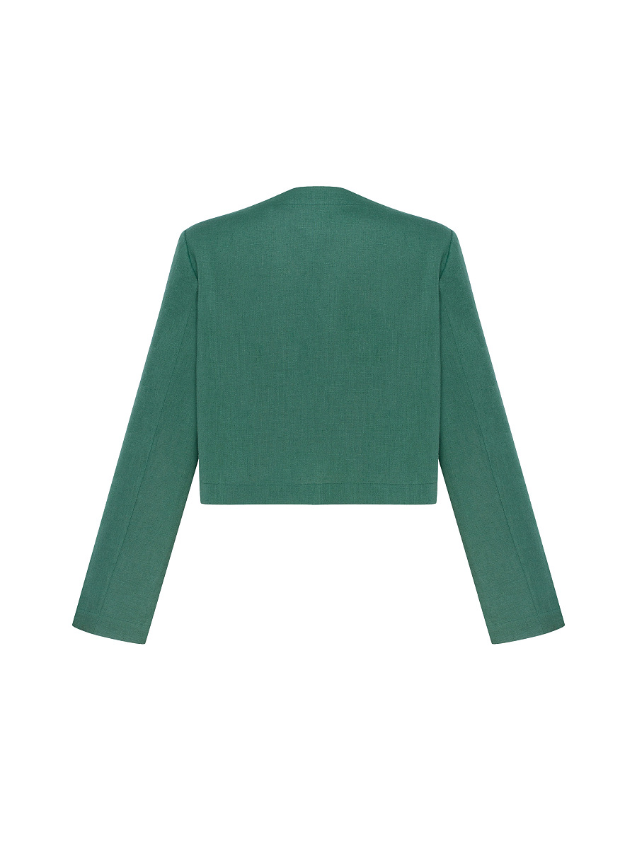 Linen embroidered jacket with ties  “Lakitka” [0]