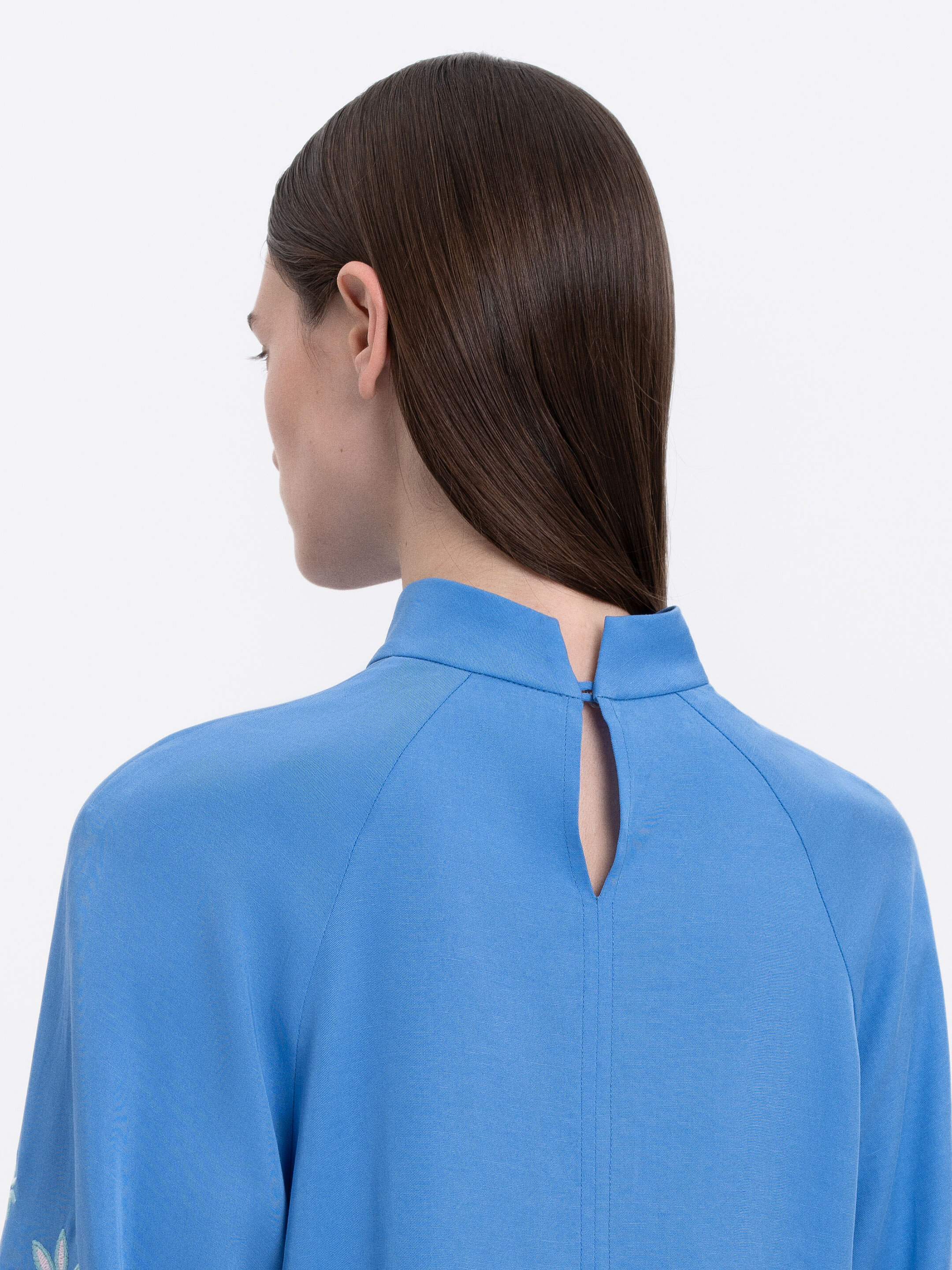Blue‑coloured lightweight shirt  “Voloshka” ціна