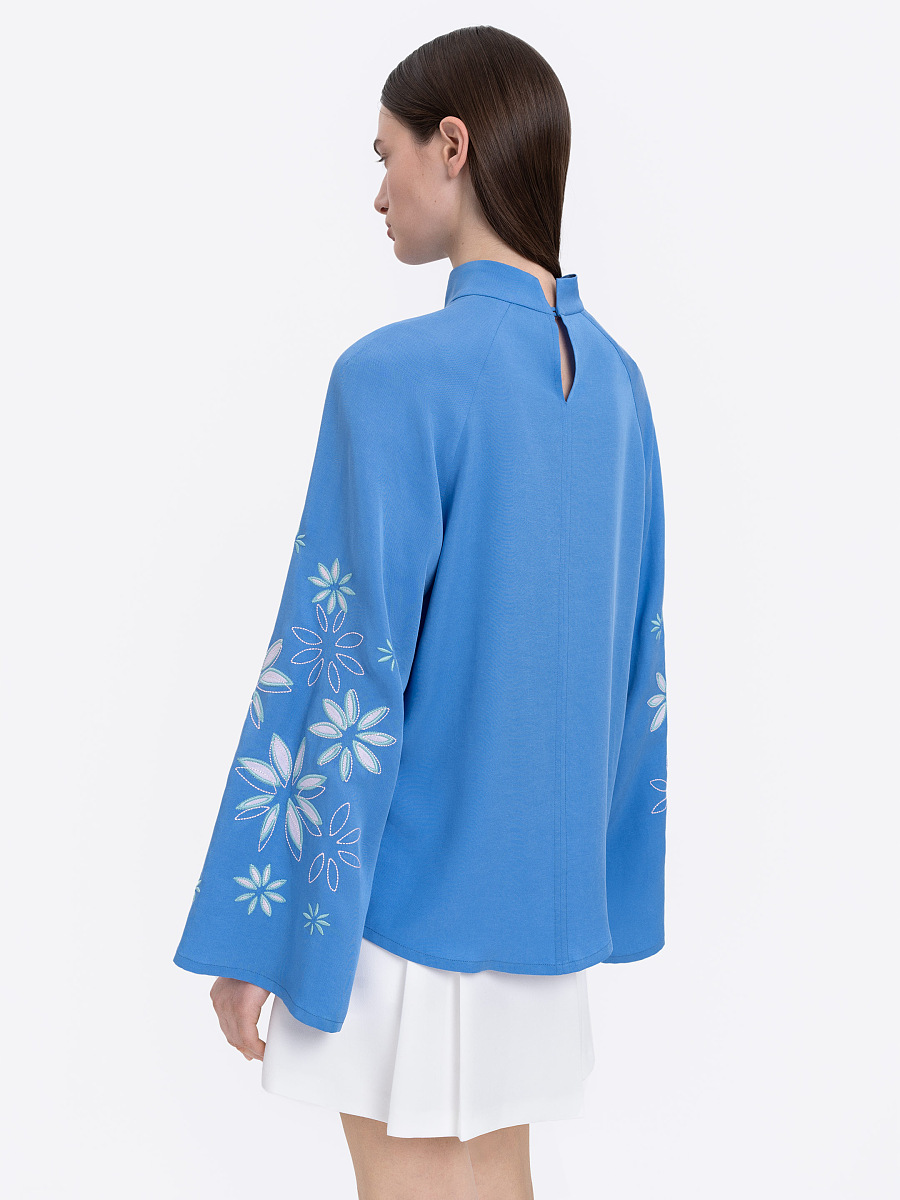 Blue‑coloured lightweight shirt  “Cornflower” [0]