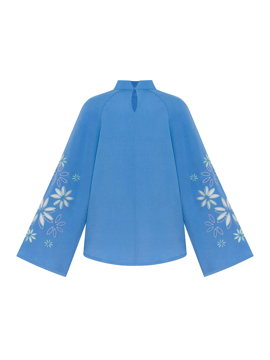 Blue‑coloured lightweight shirt  “Cornflower” [0]