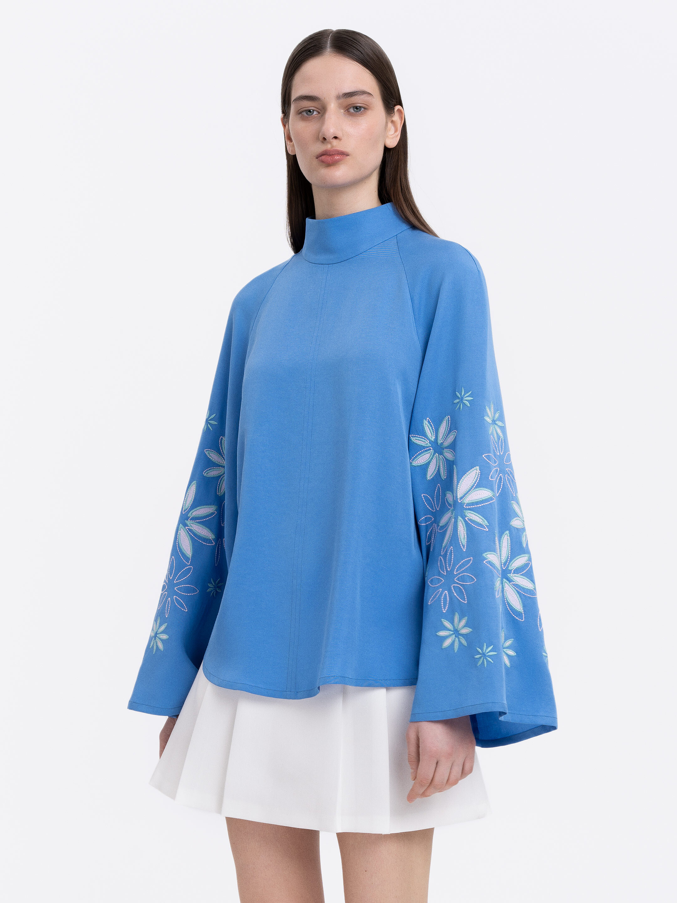 Blue‑coloured lightweight shirt  “Voloshka” Buy
