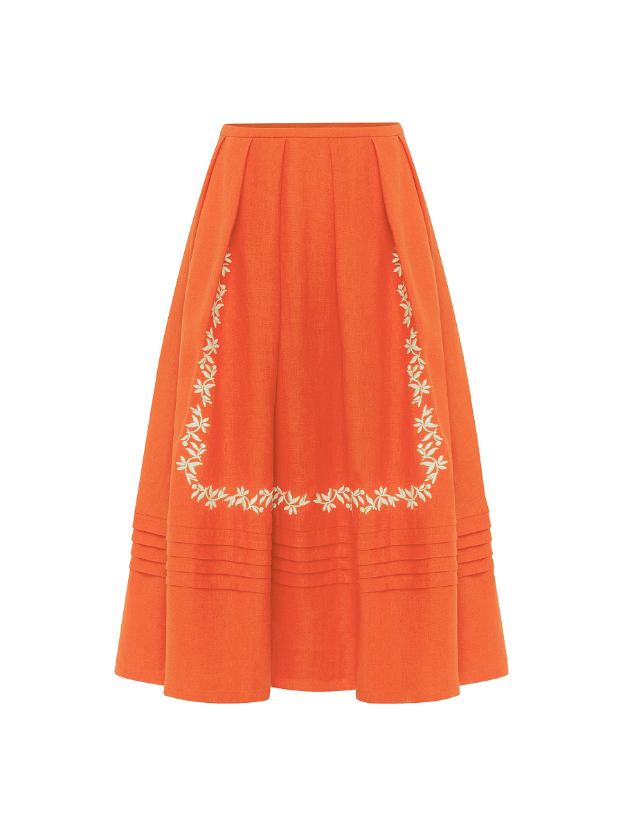 Linen embroidered skirt  “Burshtyn” [0]