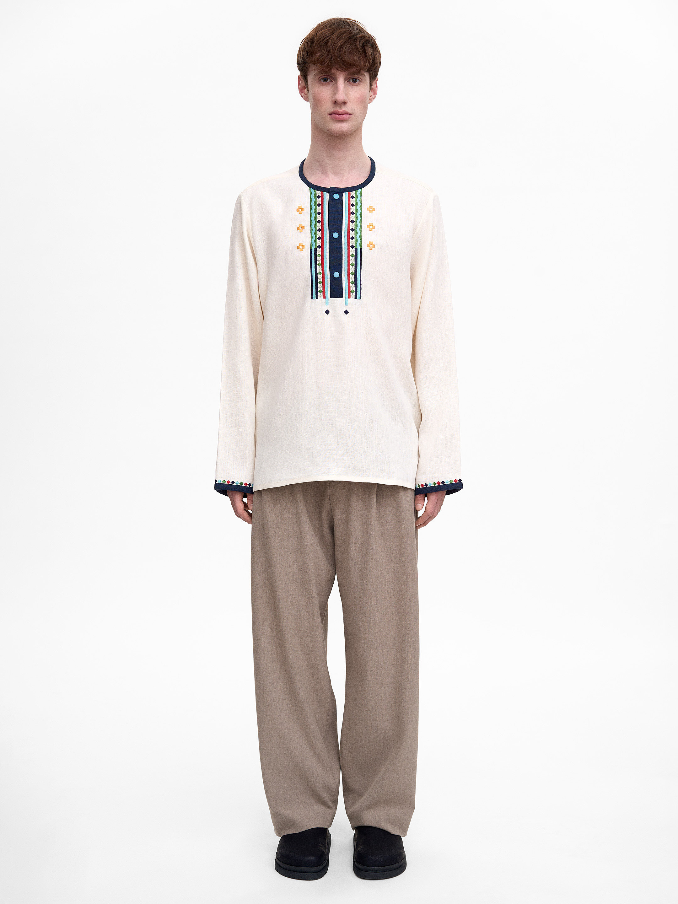 Men’s embroidered shirt  “Spektr” photo