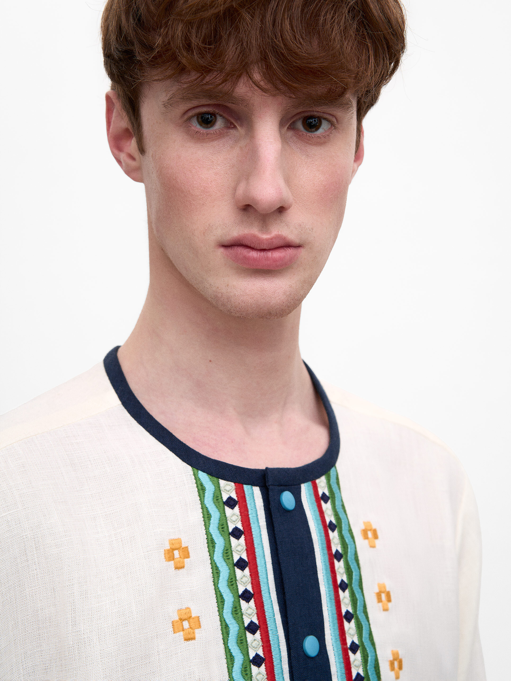 Men’s embroidered shirt  “Spektr” cheap