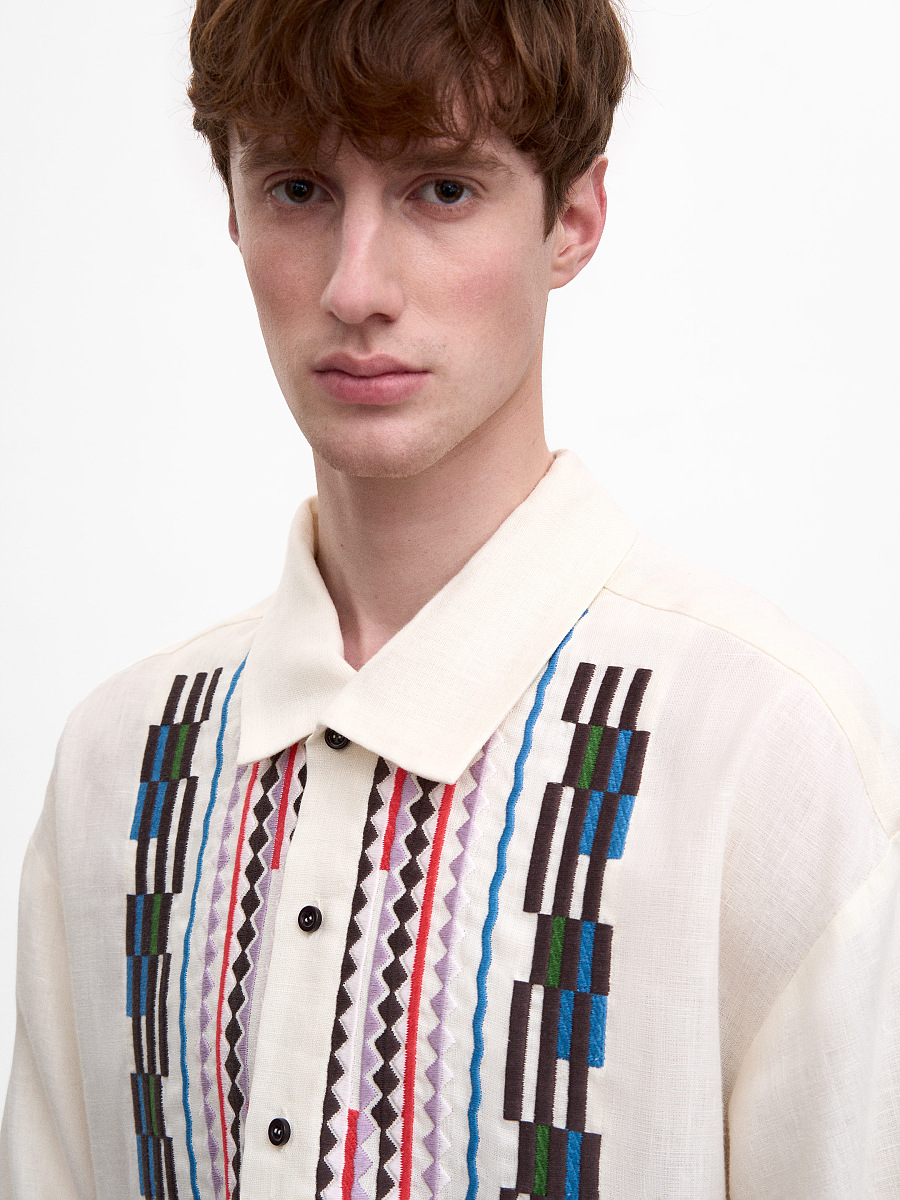 Men’s embroidered shirt  “Deren” [0]