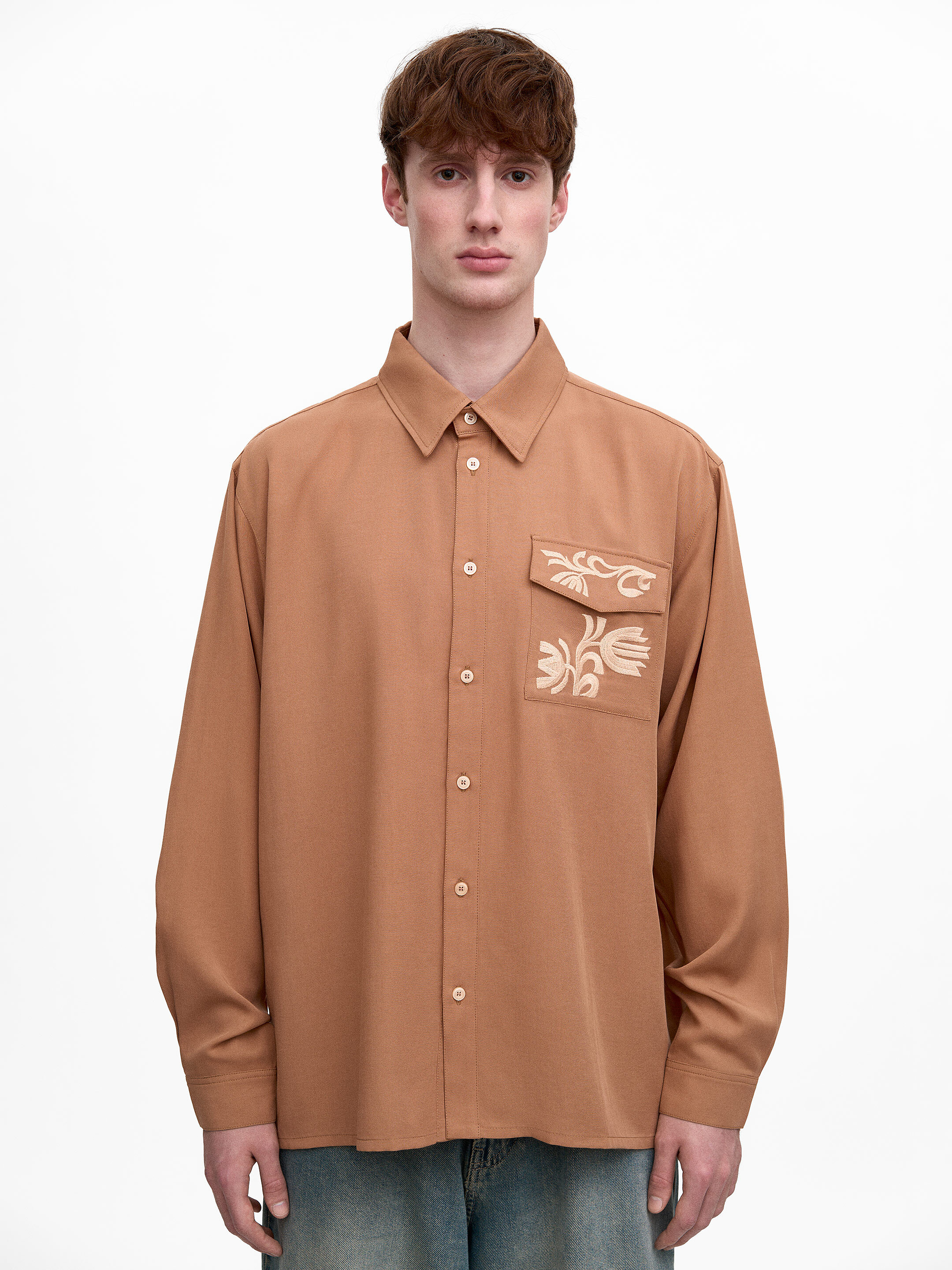 Light Embroidered Shirt "Khvylia sandy" Buy