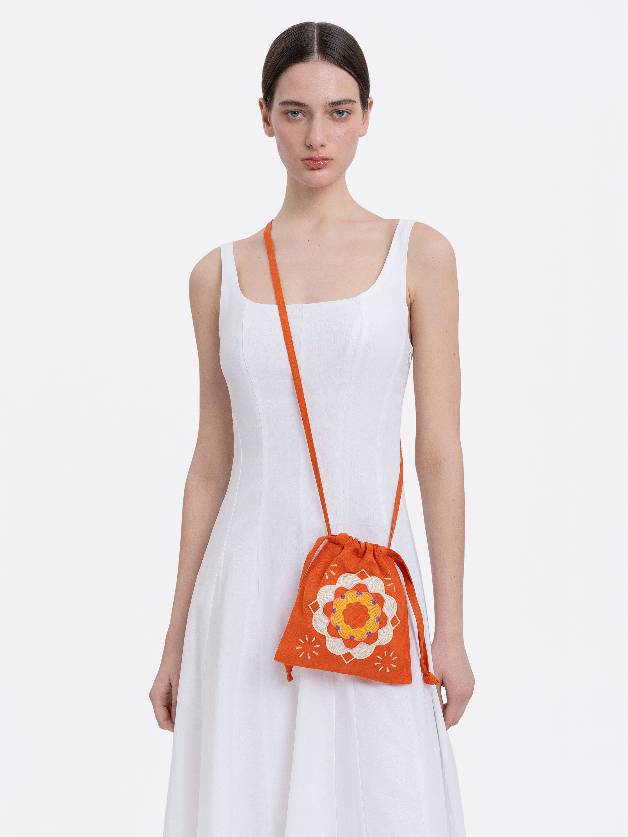 Orange drawstring bag “Peliustka” Buy