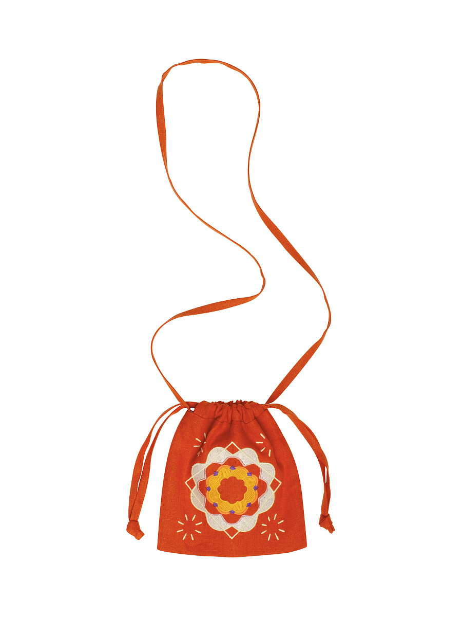 Orange drawstring bag “Peliustka” [0]
