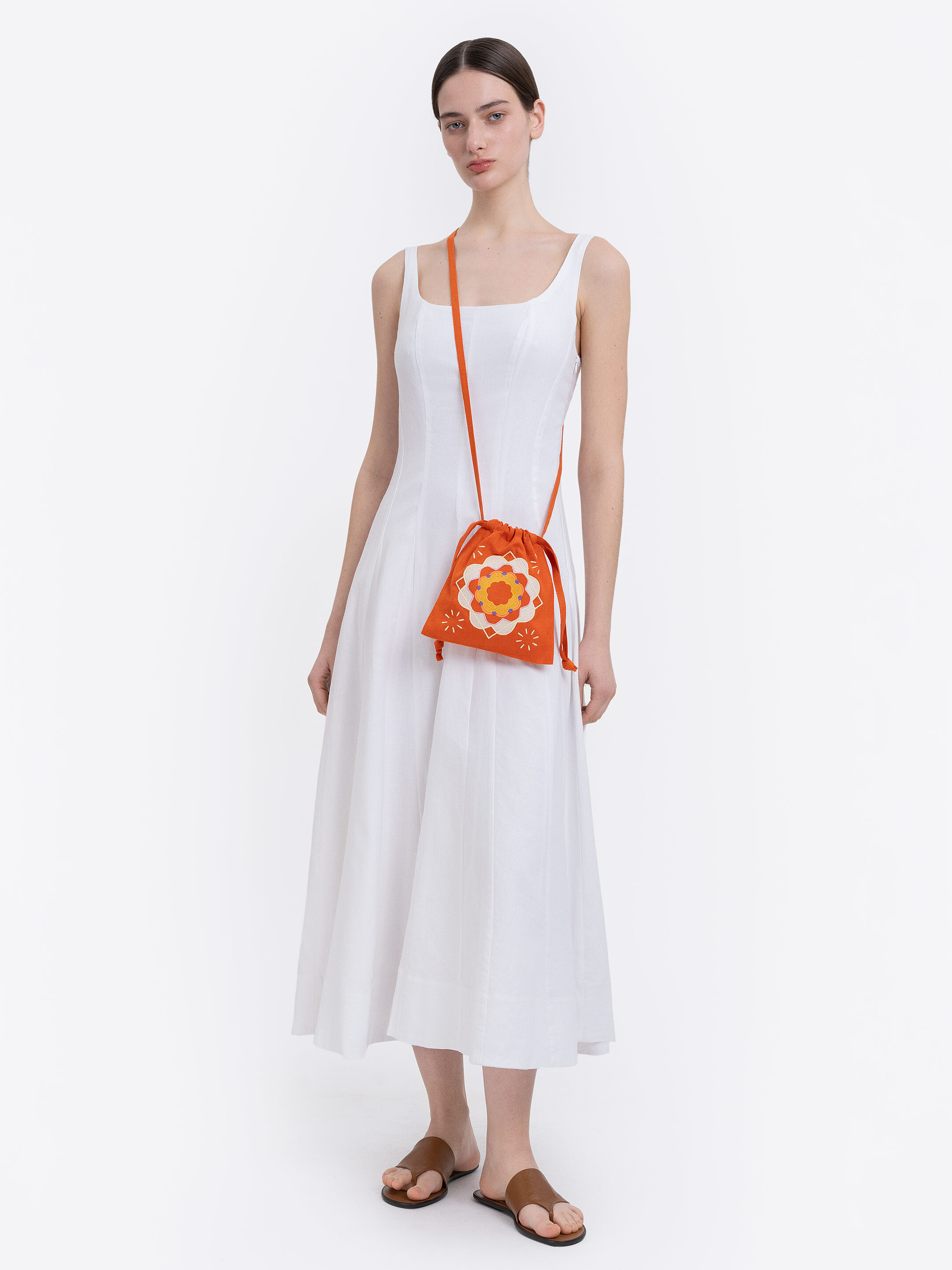 Orange drawstring bag “Peliustka” cheap