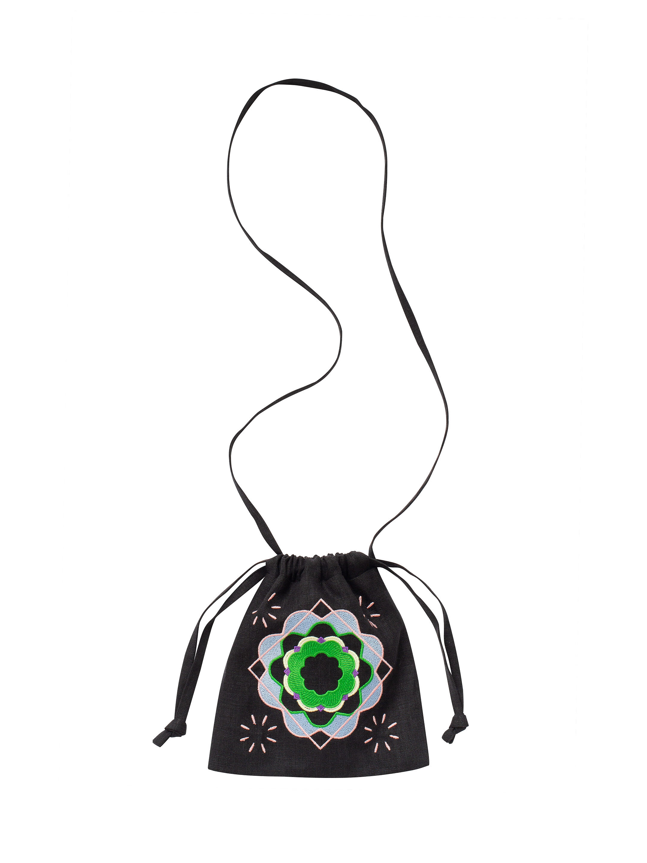 Dark drawstring bag “Peliustka” photo