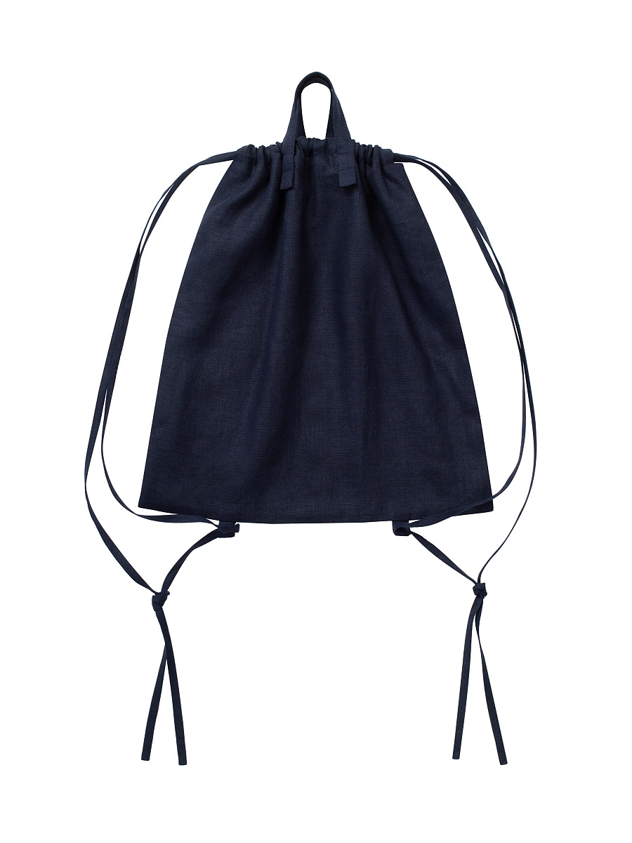 Dark‑blue embroidered pouch “Blyshchyk” [0]