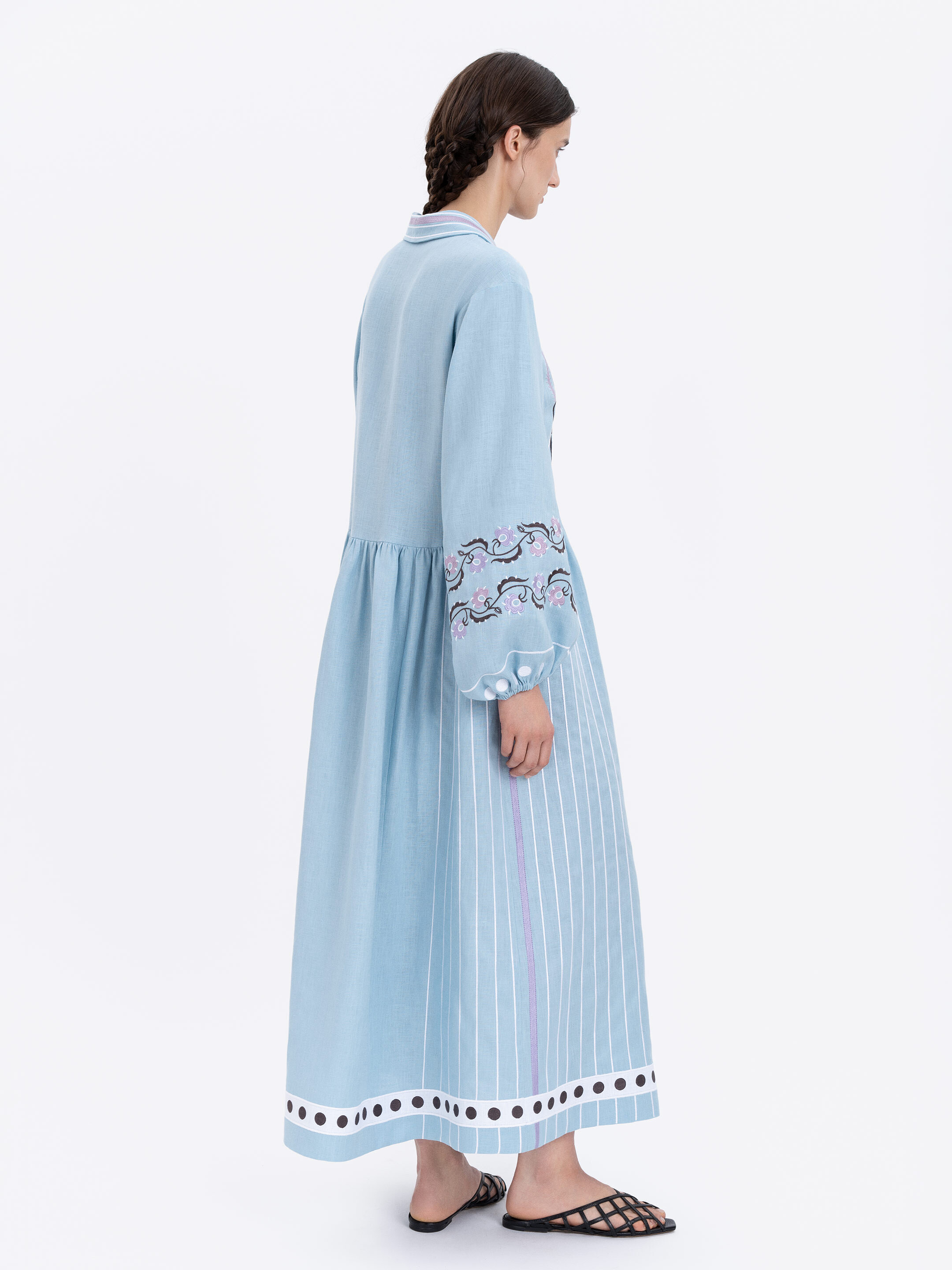 Long dress in light blue "Adaviie" in Ukraine