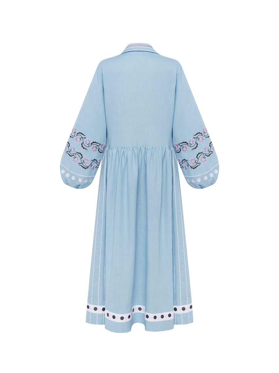 Long dress in light blue "Adaviie" [0]