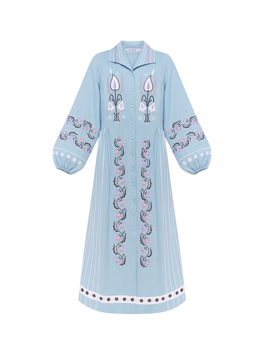 Long dress in light blue "Adaviie" [0]