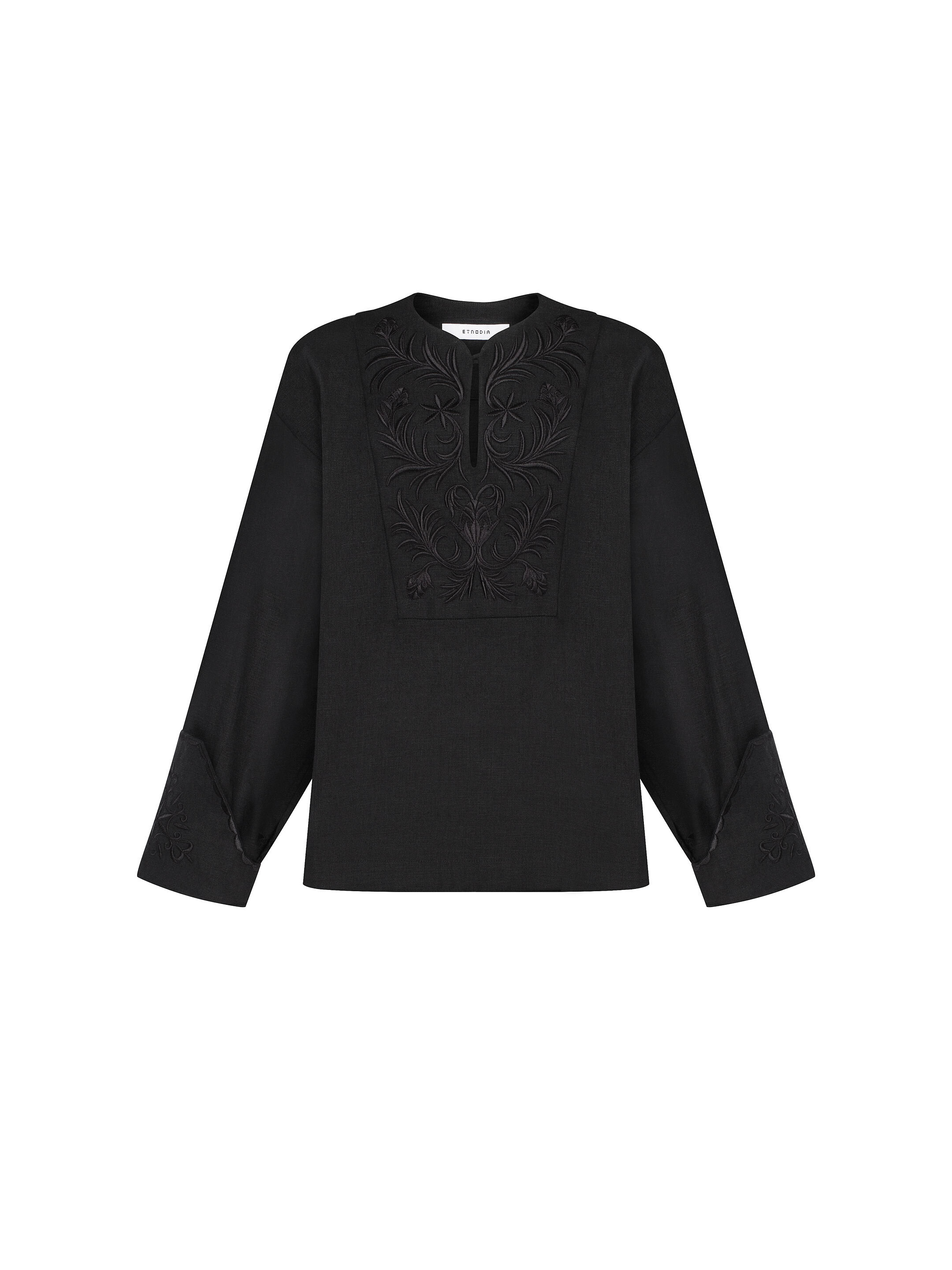Linen embroidered shirt "Ornamenty Lesi" buy