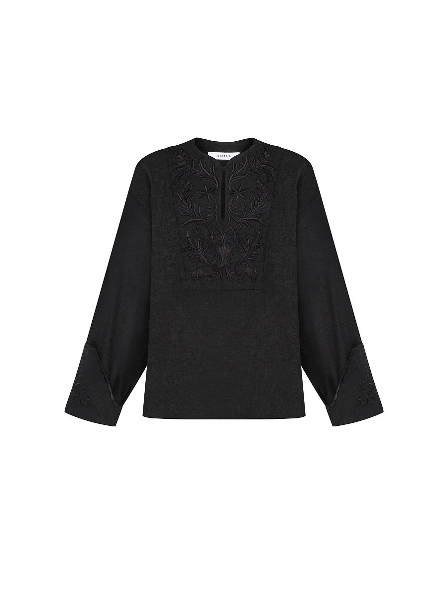 Linen embroidered shirt "Ornamenty Lesi" [0]