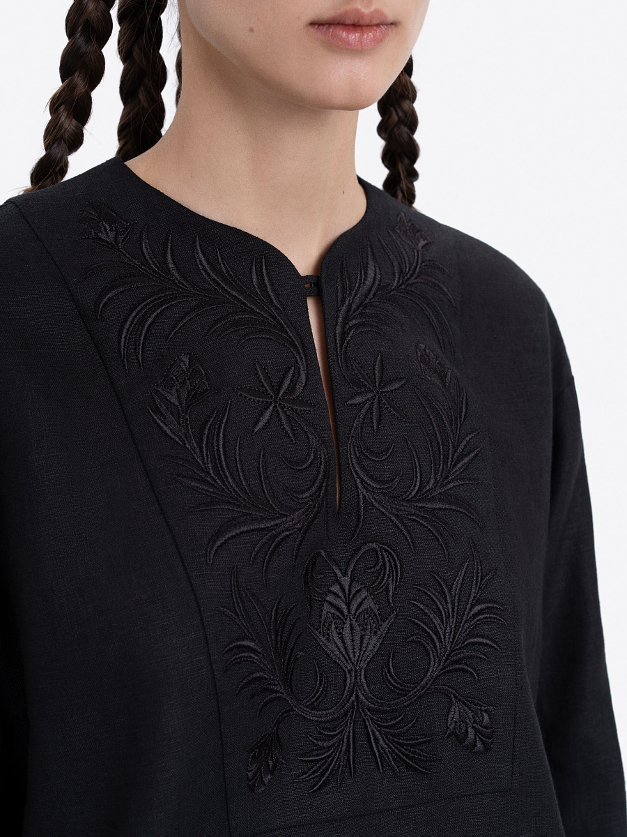 Linen embroidered shirt "Ornamenty Lesi" [0]