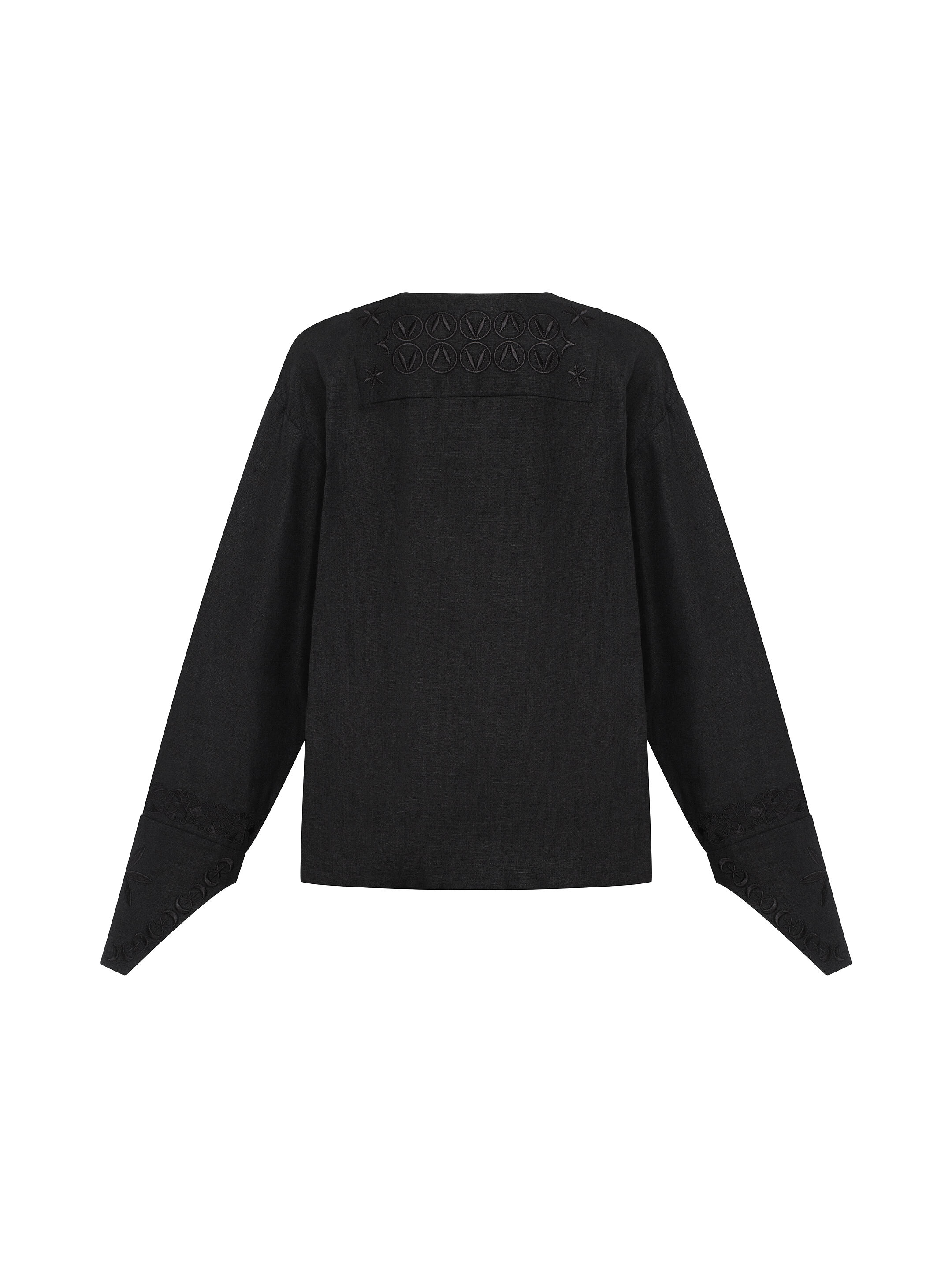 Linen embroidered shirt "Ornamenty Lesi" order