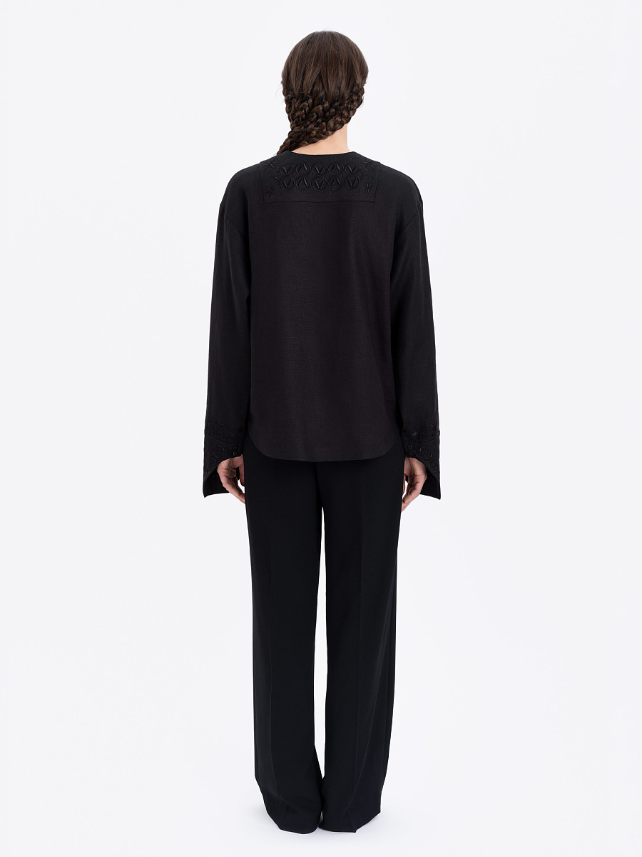 Linen embroidered shirt "Ornamenty Lesi" [0]