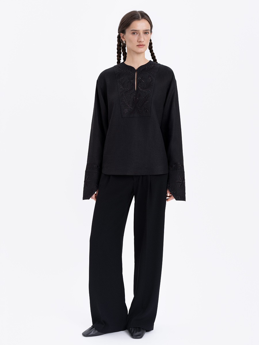Linen embroidered shirt "Ornamenty Lesi" [0]