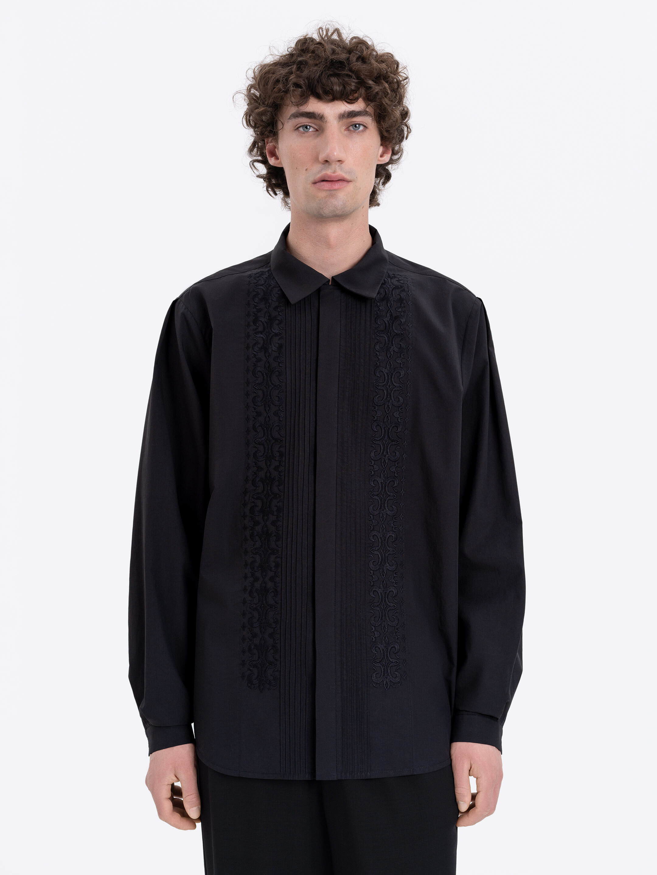 Men's embroidered shirt "Chorne ozero" Buy