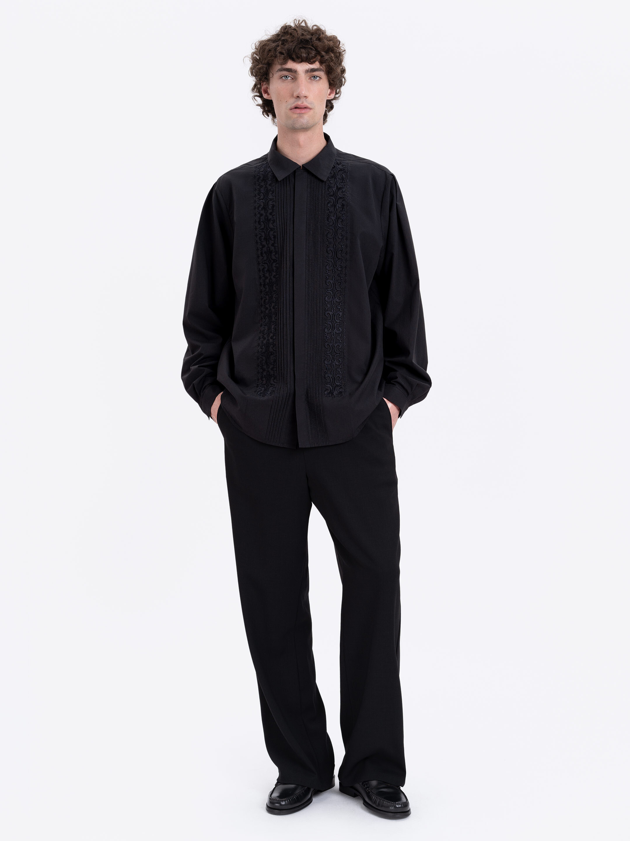 Men's embroidered shirt "Chorne ozero" in Ukraine