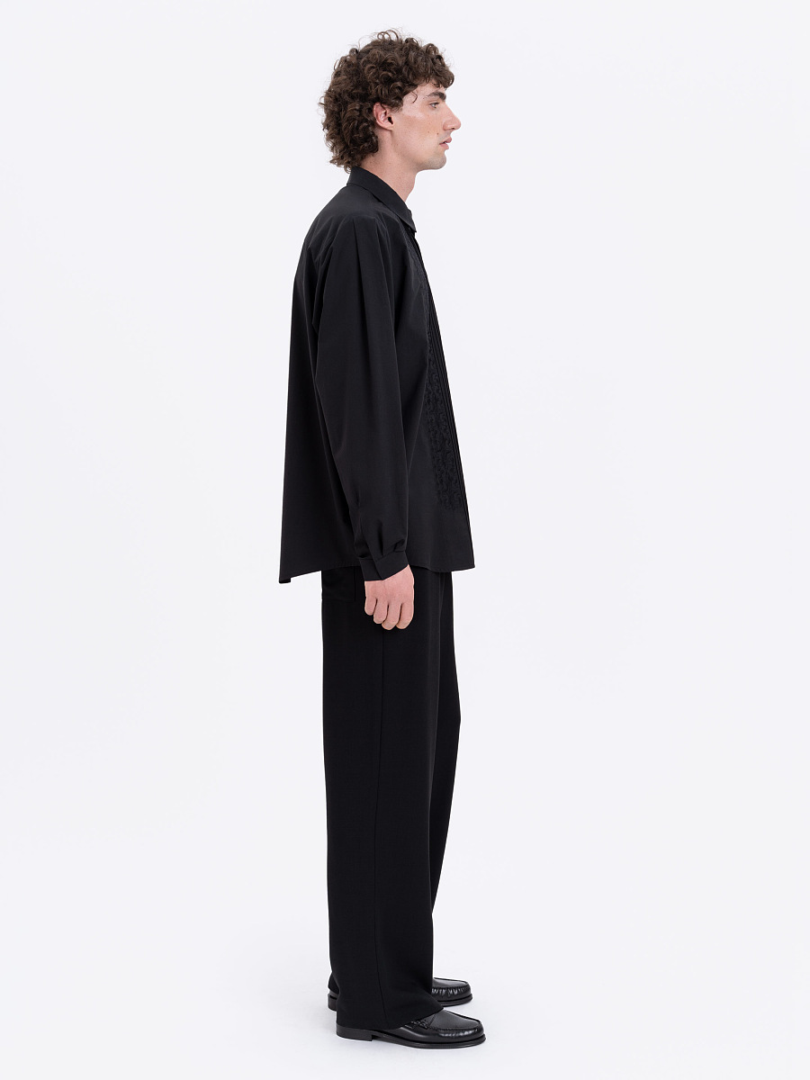 Men's embroidered shirt "Chorne ozero" [0]