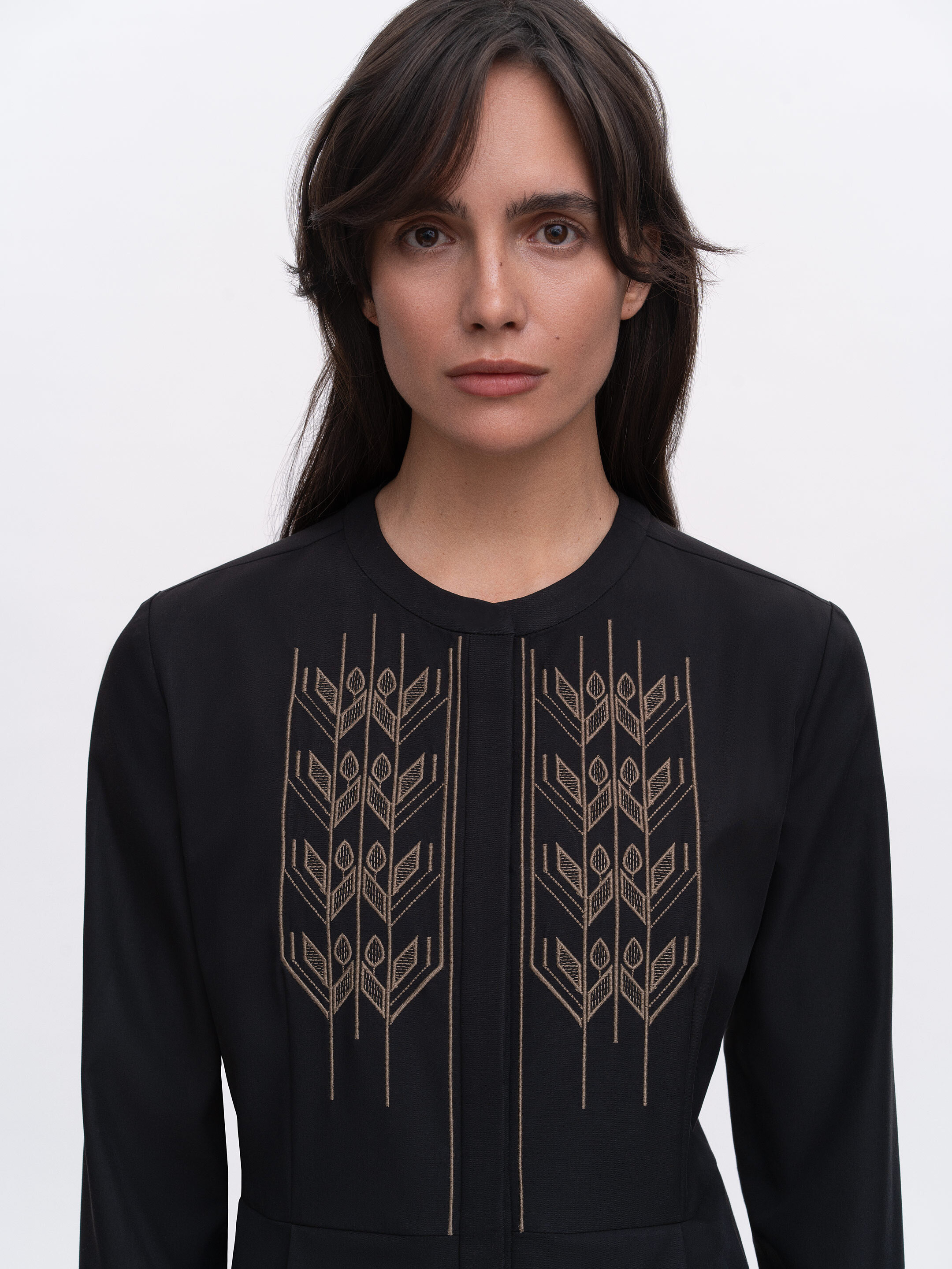 Dark embroidered shirt "Nyva temna" cheap
