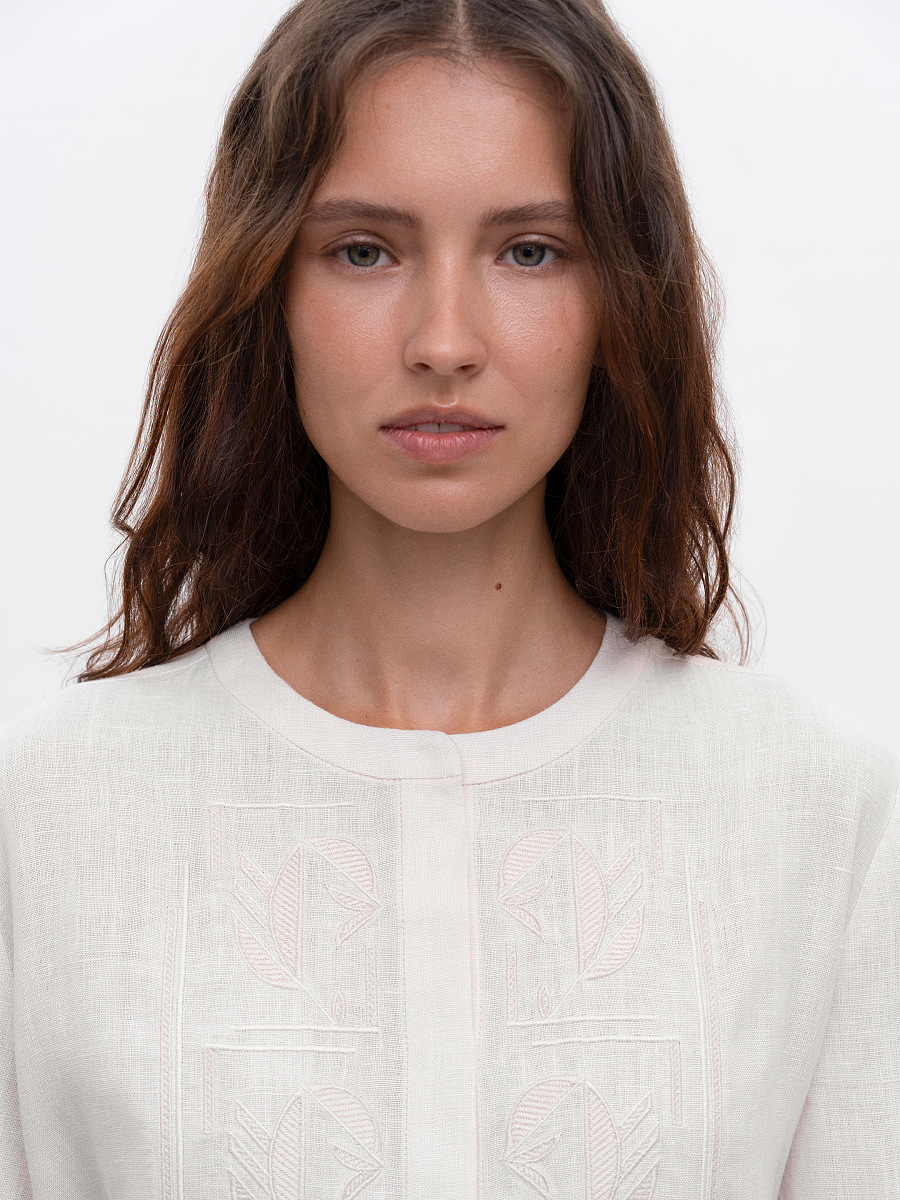 Light Embroidered Shirt "Nyva svitla" [0]