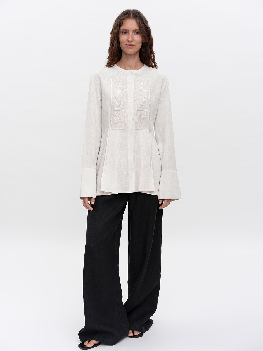 Light Embroidered Shirt "Nyva svitla" [0]