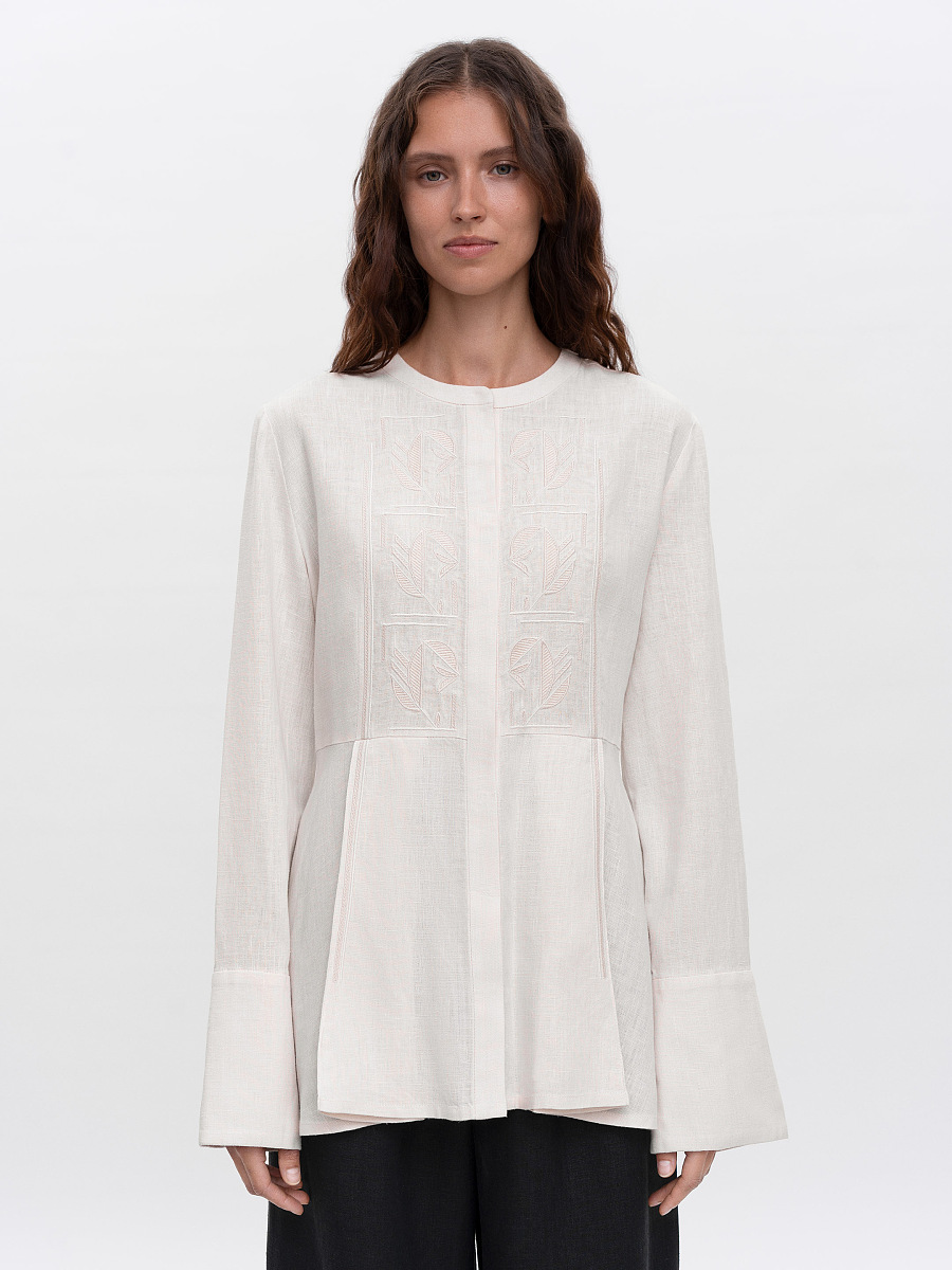 Light Embroidered Shirt "Nyva svitla" [0]