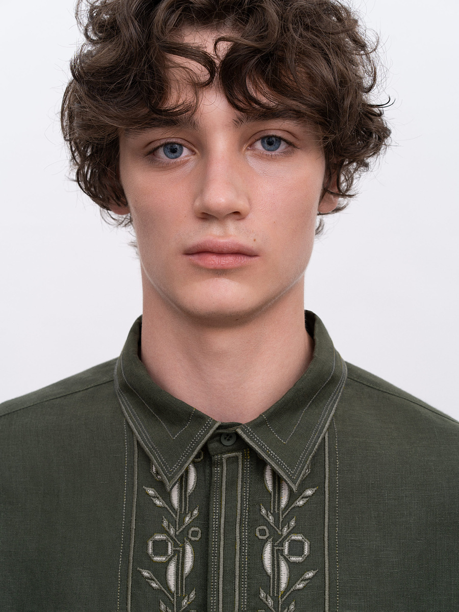 Men’s embroidered shirt  “Hai” [0]