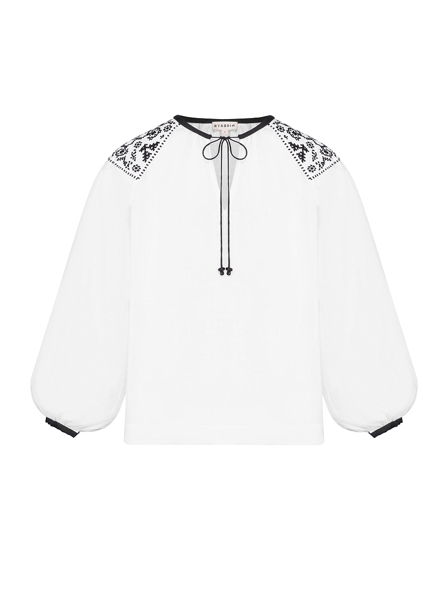 Embroidered shirt "Izola" white [0]
