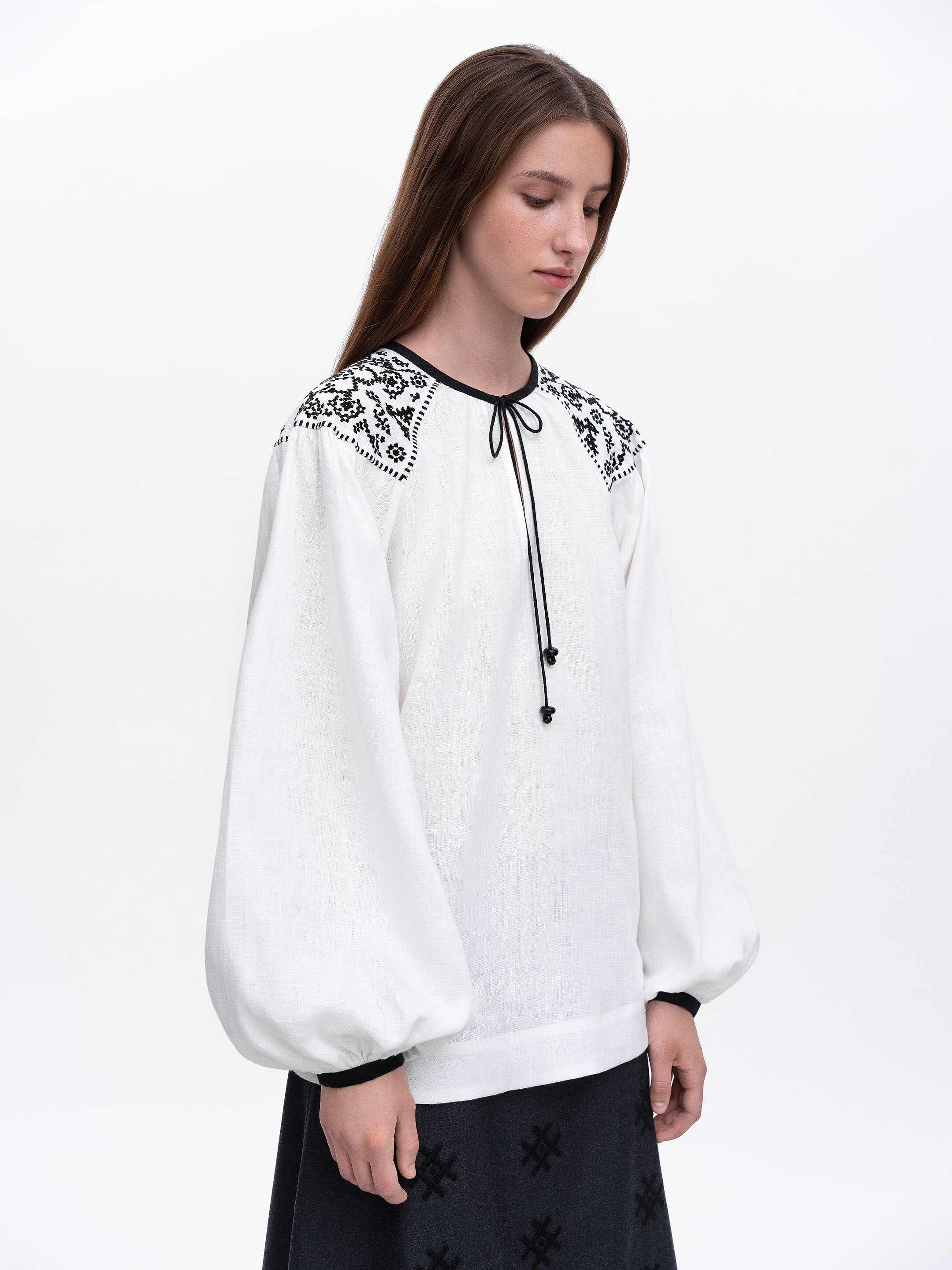 Embroidered shirt "Izola" white in Ukraine