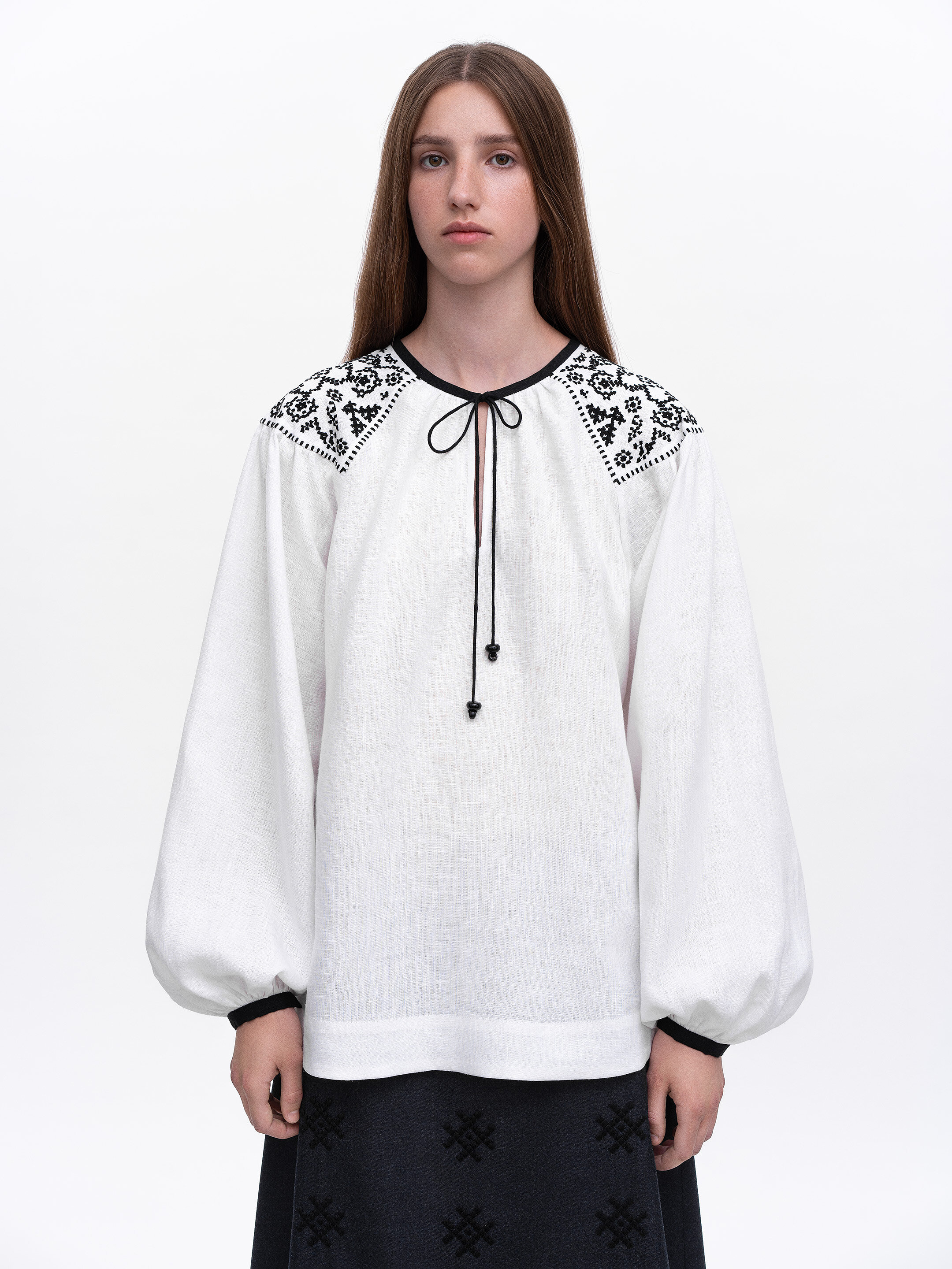 Embroidered shirt "Izola" white Buy